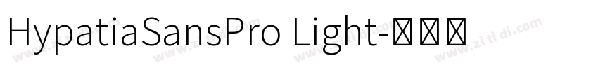 HypatiaSansPro Light字体转换